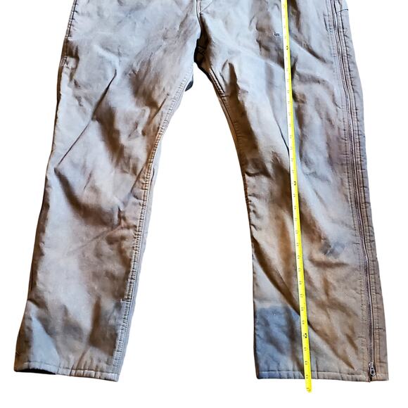 Bernie Men's Bercowear Beige Insulated Coveralls X-Large Short 48-50 Made In USA - Picture 4 of 9